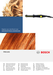 Bosch PHS1151/01 Instruction Manual