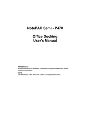 Kontron NotePAC Semi P470 User Manual