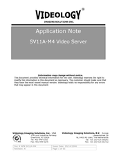 Videology SV11A-M4 Application Note