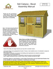 Olt 9x6 Cabana Assembly Manual