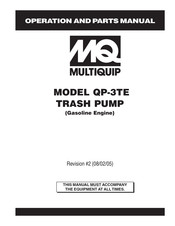 Multiquip QP-3TE Operation And Parts Manual