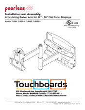 peerless-AV PLA60-S Installation And Assembly Manual