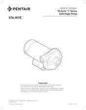 Pentair STA-RITE 5JHC3-62H Owner's Manual