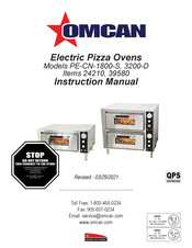 Omcan 39580 Instruction Manual