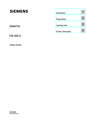 Siemens SIMATIC FM 455 C Getting Started