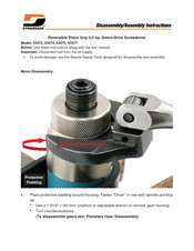 Dynabrade 53475 Disassembly & Assembly Instructions