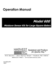 Harvest TEC 600 Operation Manual