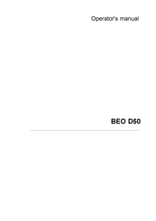 Trumpf BEO D50 Operator's Manual