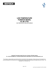 Isotech ITL-M-17701 User Maintenance Manual/Handbook