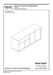Next 425482 Assembly Instructions Manual