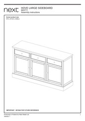 Next 893771 Assembly Instructions Manual
