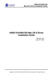 ASIX AX88178A Installation Manual