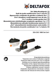 Deltafox DG-CGC 1080 Set 3in1 Translation Of The Original Instructions For Use