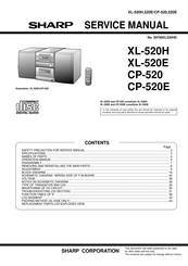 Sharp XL-520E Service Manual