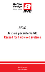 AVE AF980 Instruction Sheet