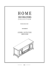 Home Decorators Collection Provence 9938800510 Assembly Instructions Manual