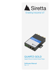 SIRETTA QUARTZ-GOLD Software Manual