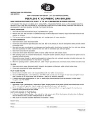 Peerlessboilers HSP-1 Instructions For Operation