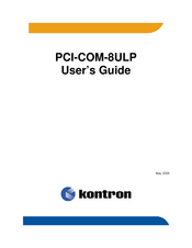 Kontron PCI-COM-8ULP User Manual