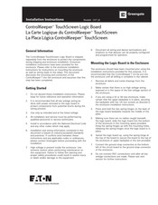 Greengate CKT LB Installation Instructions Manual