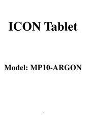 ICON MP10-ARGON Manual