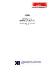 PEP Modular Computers CP331-LVDS Manual