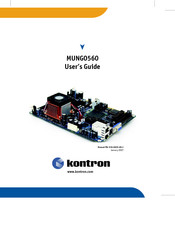 Kontron MUNGO560 User Manual