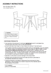 Cheyenne Products BH18-084-099-70 Assembly Instructions Manual