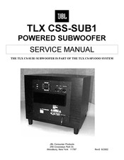 JBL TLX CSS-SUB1 Service Manual
