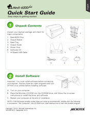 Microtek Medi-6000 Plus Quick Start Manual