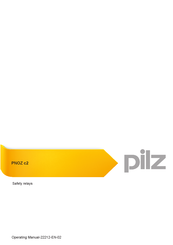 Pilz PNOZ c2 Operating Manual