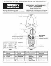 Sperry instruments DSAG00TRMS Operating Instructions Manual