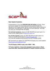 Sceptre E405 User Manual