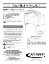 AG SPRAY FS-ATV-25 Owner's Manual