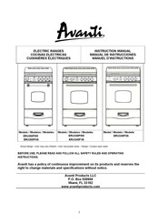 Avanti ERU200P3S Instruction Manual