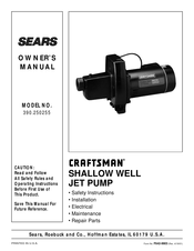 Craftsman 390.250255 Owner's Manual