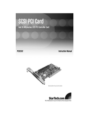 StarTech.com PCISCSI2 Instruction Manual