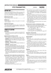 M-System W2RS Instruction Manual