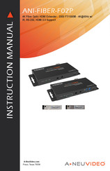 A-Neuvideo ANI-FIBER-F02P Instruction Manual