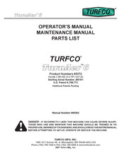 TURFCO 85372 Operator's Manual