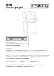 Richman RM200 Manual