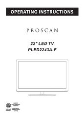 ProScan PLED2243A-F Operating Instructions Manual