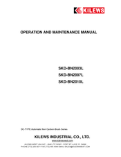Kilews SKD-BN2003L Operation And Maintenance Manual