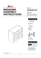 Furniture of America CM-BK967C-3D Assembly Instructions Manual