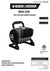 Black & Decker BDH-105 Manual