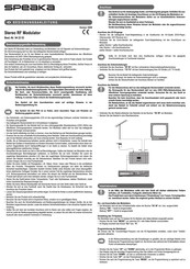 Speaka 94 23 53 Operating Instructions Manual