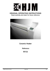 Hjm RFCS Original Operating Instructions