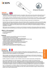 ICON Platform D2 Owner's Manual
