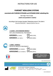DTF MEDICAL PURENEB AEROSONIC: PURENEB AEROSONIC+ Instructions For Use Manual