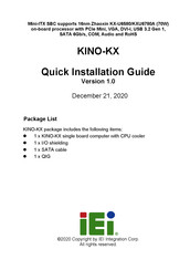 IEI Technology KINO-KX Quick Installation Manual